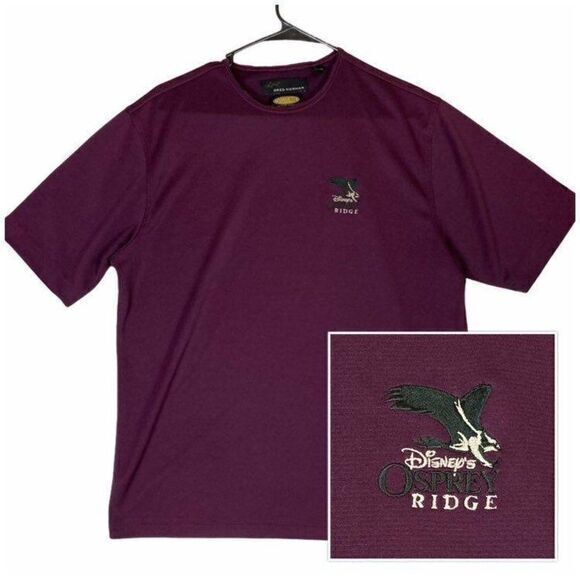 Disney Osprey Ridge‎ Maroon Men’s Athletic Shirt Size M - Picture 1 of 6